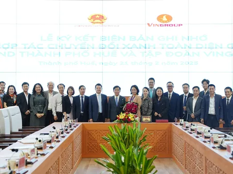 TP Huế và Vingroup hợp tác toàn diện chuyển đổi xanh