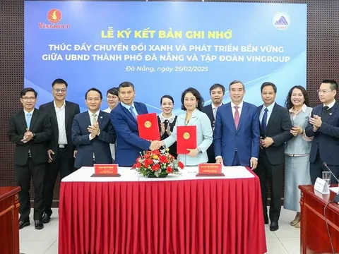 Đà Nẵng và Tập đoàn Vingroup ký kết thỏa thuận hợp tác thúc đẩy chuyển đổi xanh
